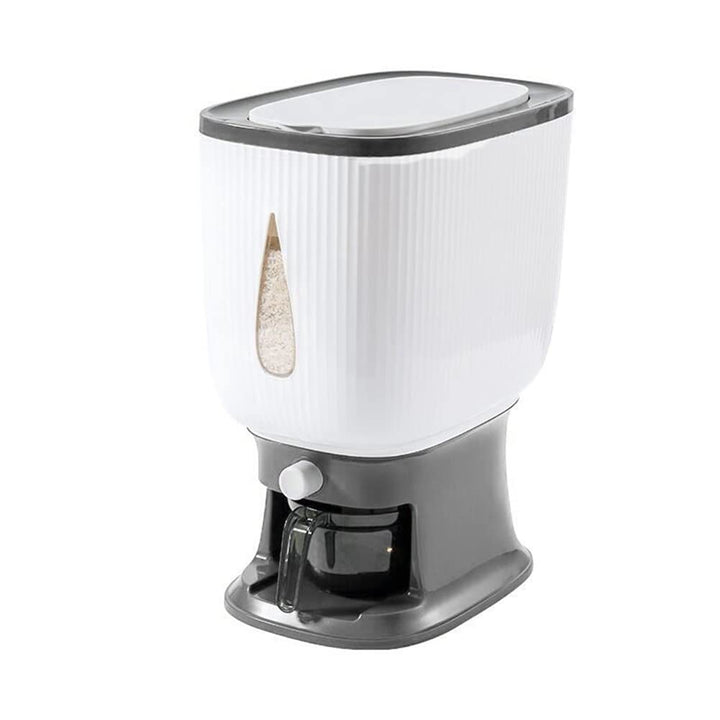 NIZEAMI 10 Kg Automatischer mit SpüLen Becher Smart Aufbewahrung Eimer Haushalt Box für Cornflakes M