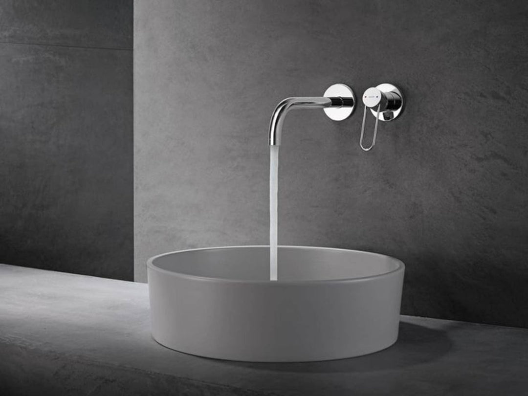 AXOR Wasserhahn Uno Einhebel-Waschtischarmatur, Unterputz, Wandmontage, 225 mm Auslauf, Chrom Auslau