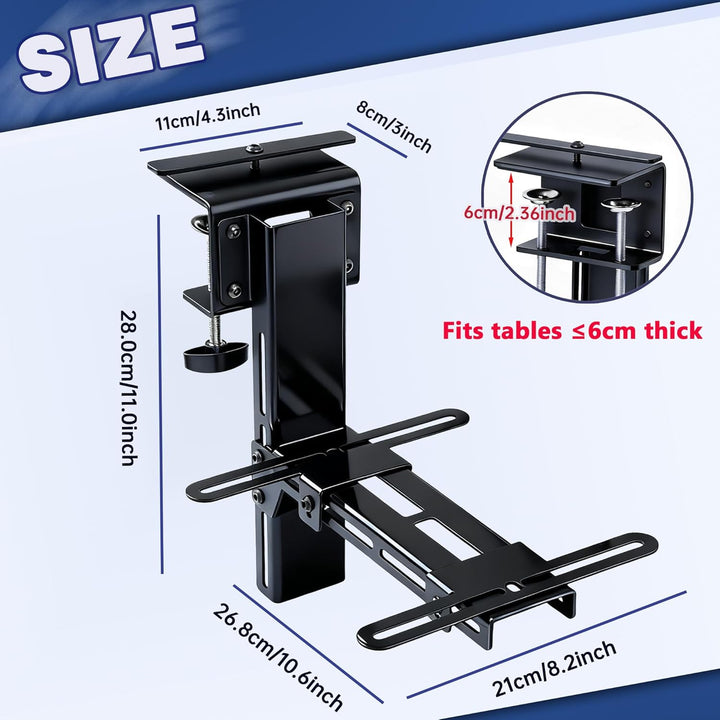XRhinorth 2 Stück HOTAS Tischhalterung, Schreibtischhalterung kompatibel mit Flight Sim Joystick, Th