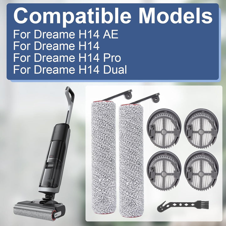 Bürstenrolle Filter Ersatzteile für Dreame H14 AE / H14 / H14 Pro / H14 Dual Nass- und Trockensauger