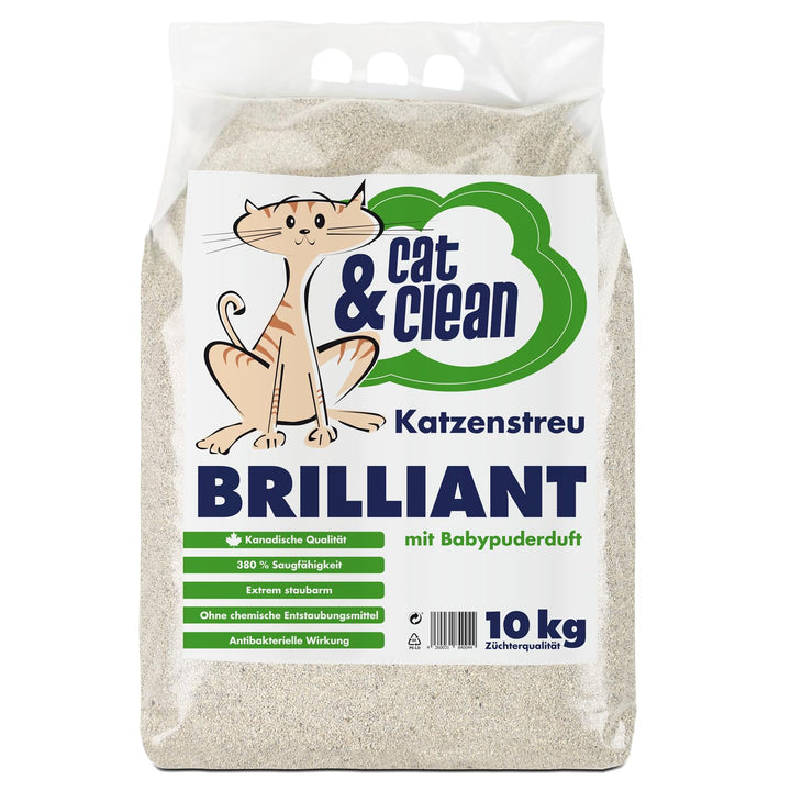 Cat & Clean CCB10 brilliant mit Babypuderduft Brilliant Babypuderduft 10 kg (1er Pack), Brilliant Ba