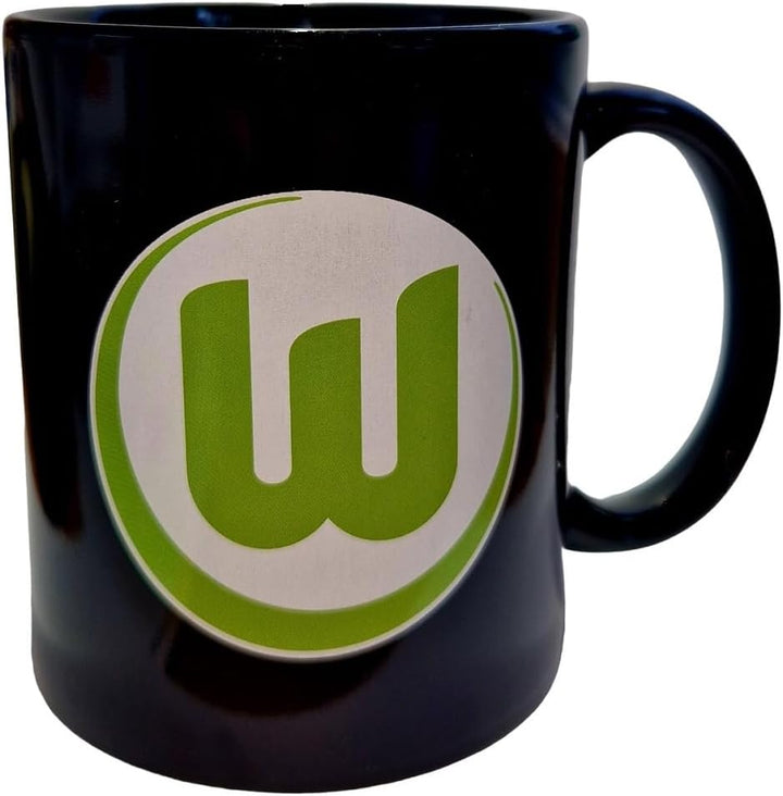VfL Wolfsburg Tasse - Wölfe - Zaubertasse Kaffeetasse Magic Mug - Plus Lesezeichen Wir lieben Fussba