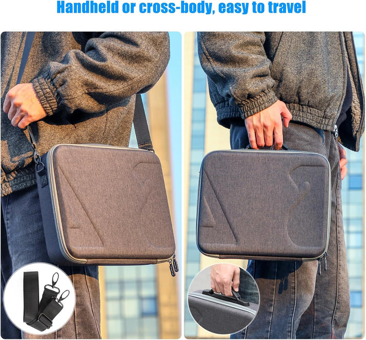 SYACHI Drohne Tasche für DJI Flip, Tragbare PU wasserdichte Case mit Schultergurt Tasche für DJI FLI