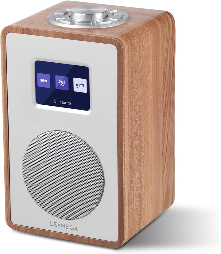 LEMEGA CR4 DAB/DAB+ und UKW Digitalradio,Bluetooth Lautsprecher, DAB Radio,Doppelwecker,Küchen/Schla
