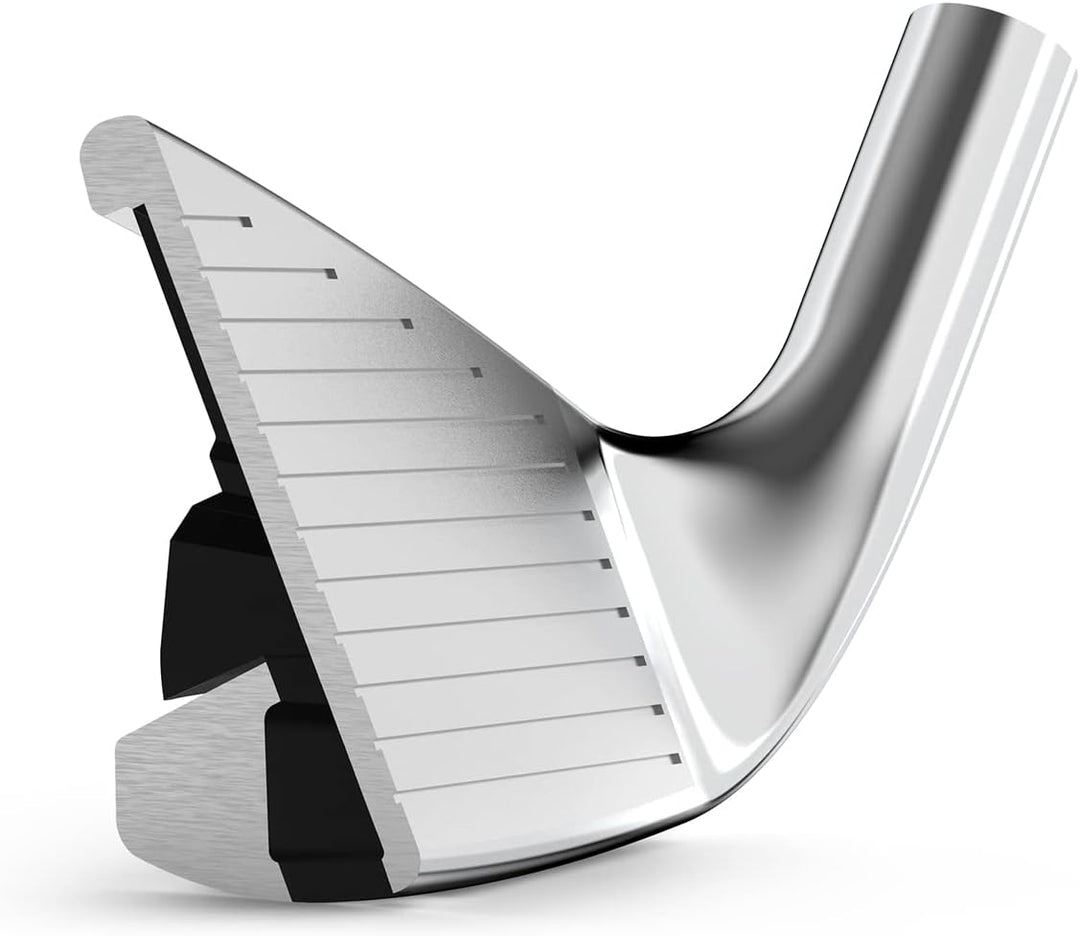 Wilson Golfschläger-Eisensatz, Golf-Eisen, Schwarz mit Goldakzenten, Regulär, Graphit, Edelstahl, Go