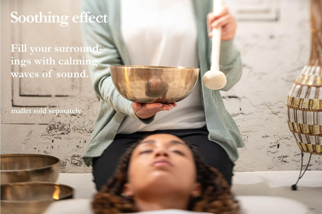 Sonic Energy Therapy Singing Bowl – 1.400g Klangschale für Sound Healing, Meditation – verstärkter R