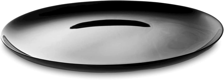 H&h set 6 piatti pizza premiere in vetro opale nero cm 32