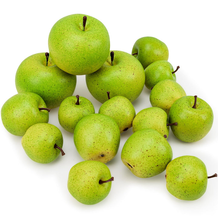 15Pcs künstliche Äpfel Gefälschte Früchte Schaumstoff Kunststoff Apfeldekorationen Faux Simulation A