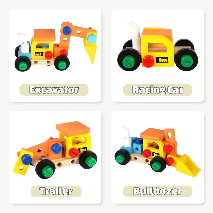 Vanplay Werkzeugkoffer Kinder Kinderspielzeug ab 3 Jahre Holzspielzeug Kinderwerkzeug Lernspiele Spi