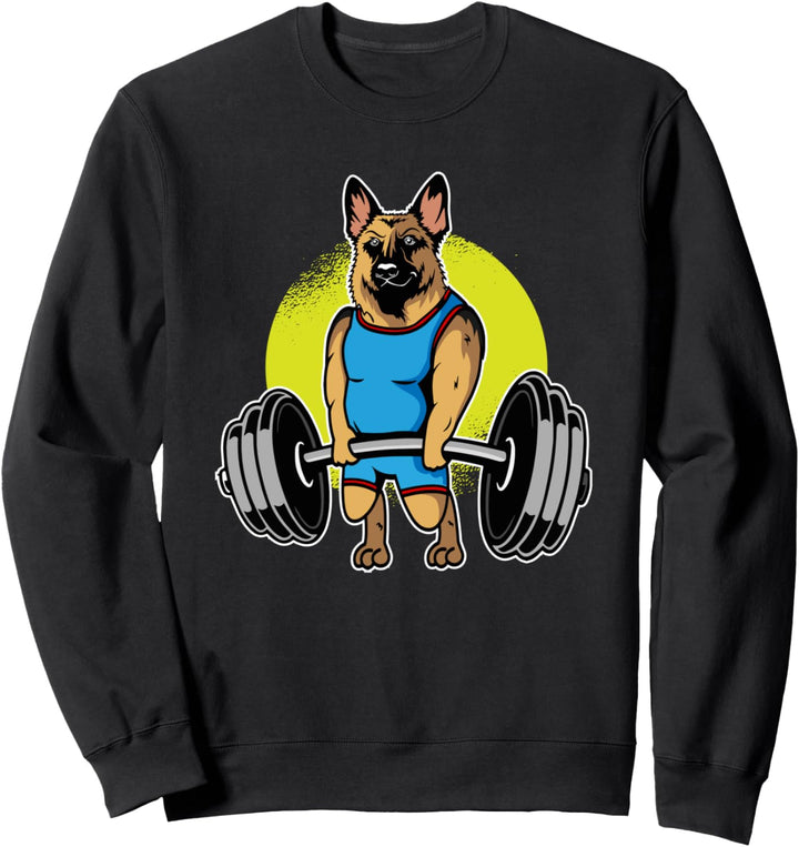 Gewichtheben I Kreuzheben Fitness I Deutscher Schäferhund Sweatshirt