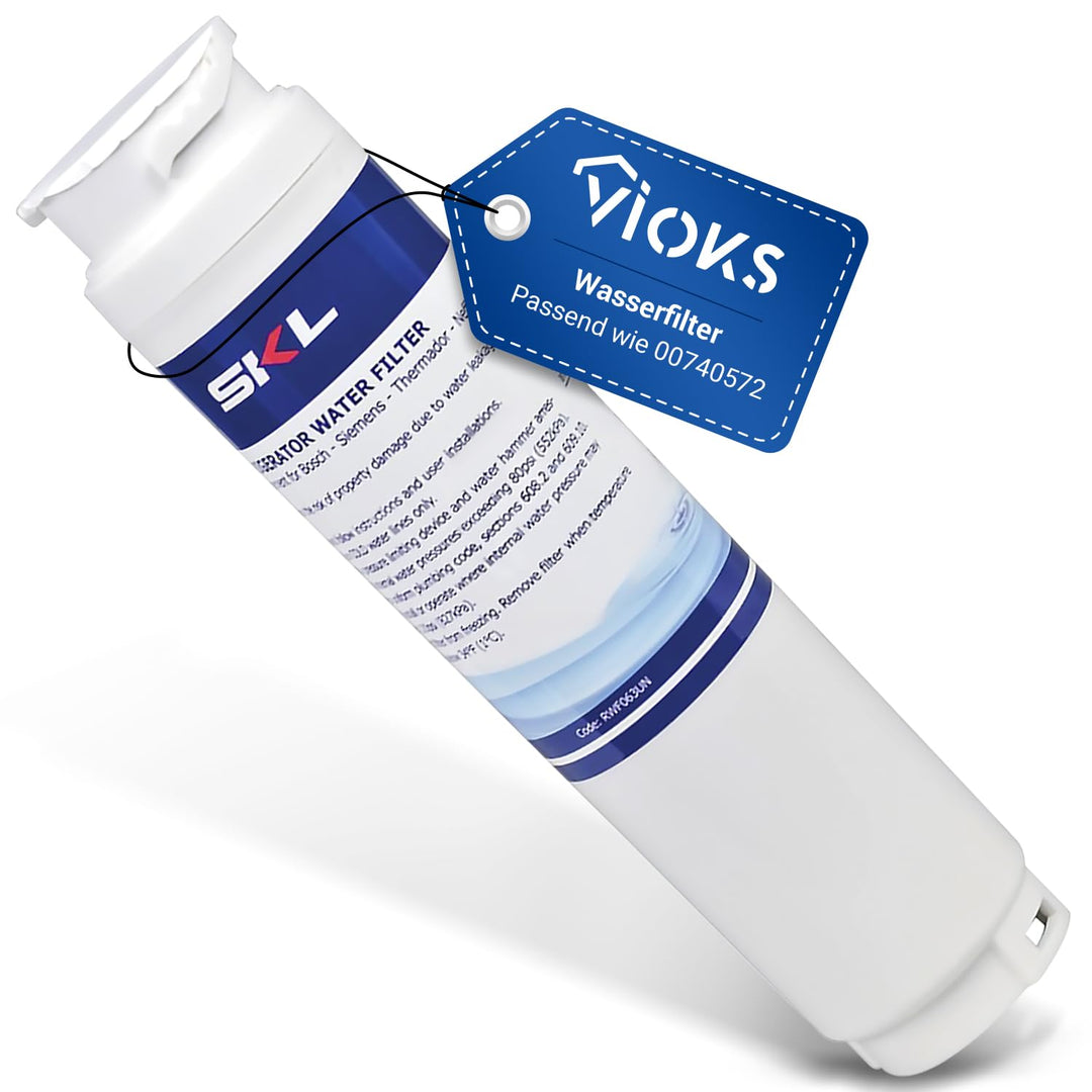 VIOKS 1x Wasserfilter Kühlschrank Side By Side Ersatz für Bosch Neff Ultra Clarity Siеmens Wasserfil