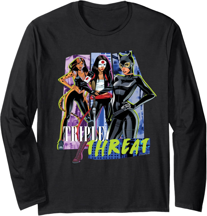 Justice League Triple Threat Langarmshirt