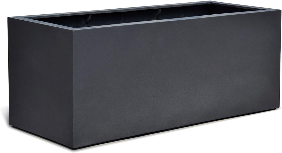 ESCHBACH® Pflanzkübel Box 80 Anthrazit Schwarz Rechteckig * 80 x 31 x 31 cm * 10 Jahre Garantie 80x3