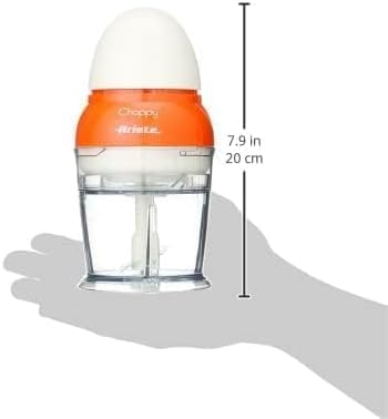 Ariete 1836 Choppy, Chopper, 160 W, Fassungsvermögen 250 ml, Edelstahlklingen, Pulsefunktion, Orange