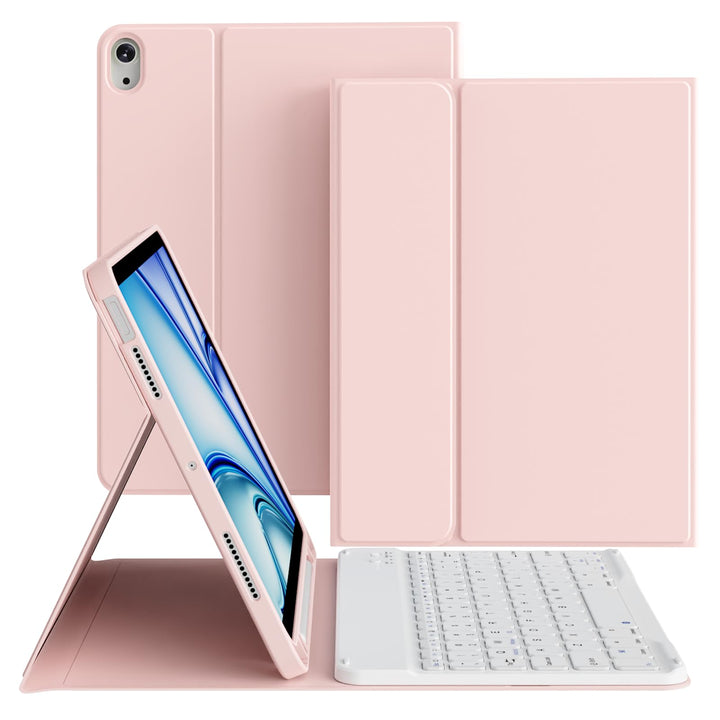 Hülle mit Tastatur für iPad Air 11 Zoll 2026/2025/2024, für iPad Air 10,9 2022/2020 5./4. Generation