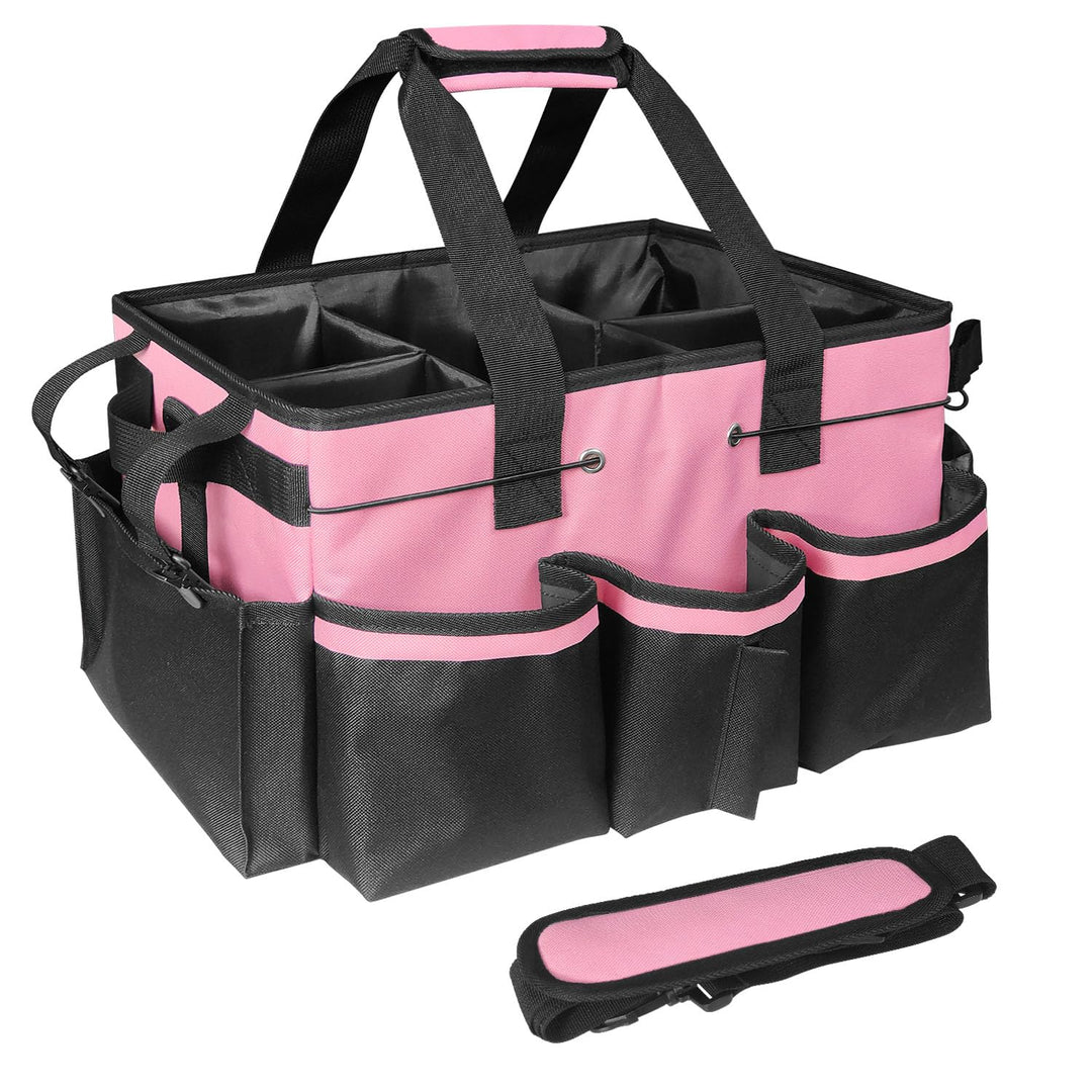 Tragbare Putzmittel Organizer, Grosse Cleaning Caddy Putztasche mit Griff Schulterriemen, Putzset Ha