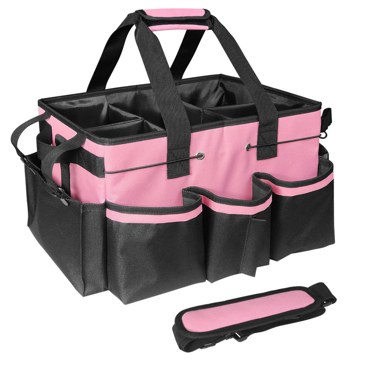Tragbare Putzmittel Organizer, Grosse Cleaning Caddy Putztasche mit Griff Schulterriemen, Putzset Ha
