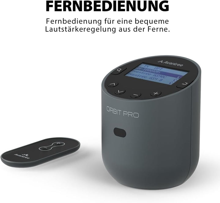 Avantree Orbit Pro - Bluetooth Audio Transmitter für TV mit Optischem oder AUX-Audioausgang (Inkl. S