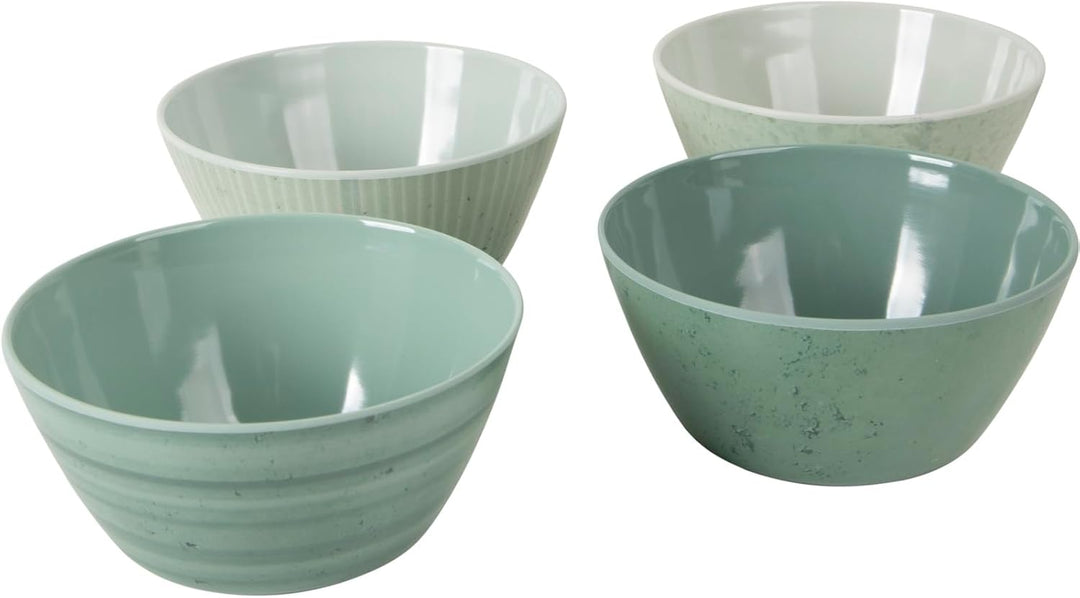 Bo-Camp Melamin Campinggeschirr Set Mix&Match Essgeschirr Teller Becher 16tlg Grün, Grün