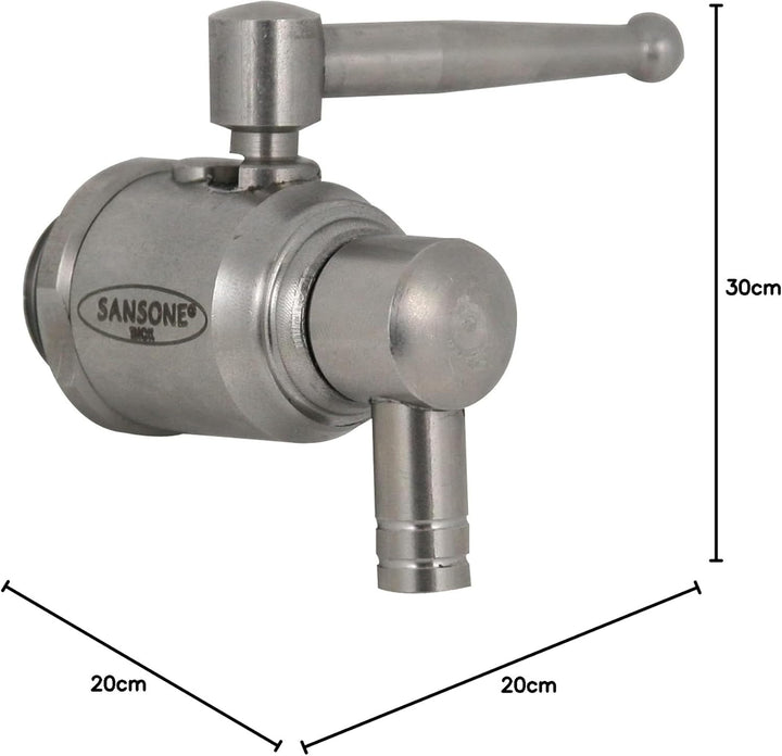 Samson Zapfhahn 1/2 '' Edelstahl-Behälter für Öl Stahl