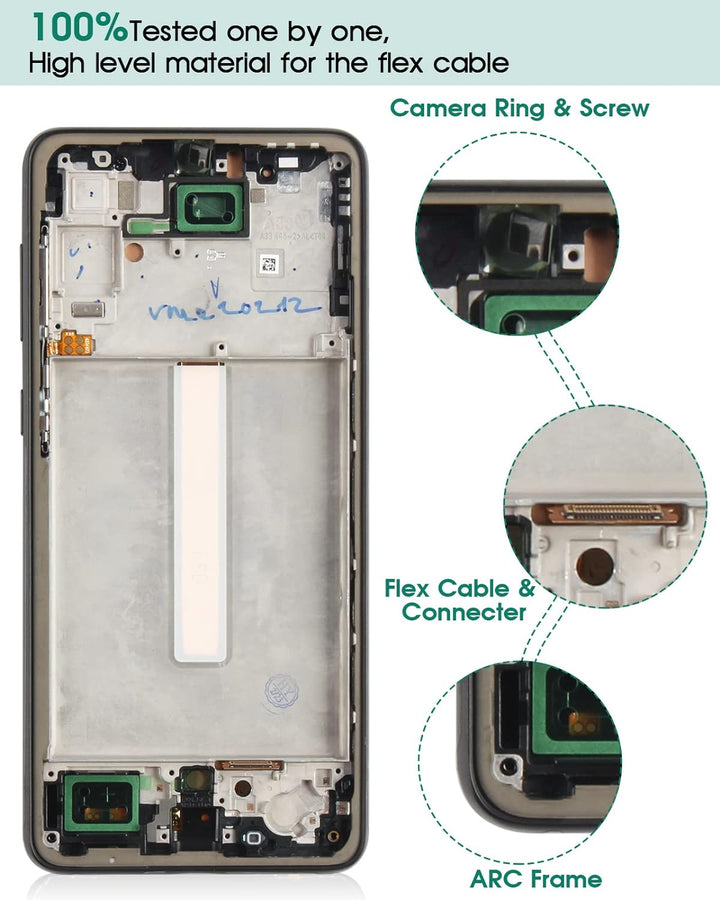Für Samsung A33 5G LCD-Display für Samsung Galaxy A33 Touchscreen Ersatz für Galaxy A33 Digitizer A3