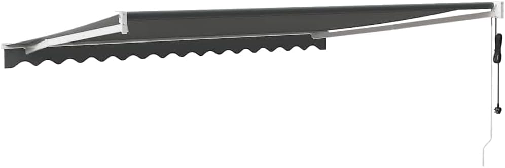 vidaXL Markise, Sonnenmarkise mit Kurbel Automatisch, Gelenkarmmarkise für Terrasse Balkon, Sonnensc