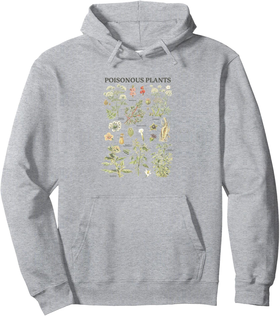 Trendy Poisonous Plants Identification Chart Pullover Hoodie