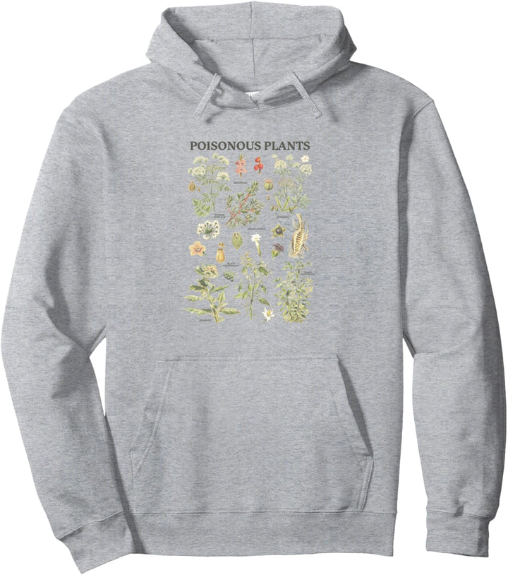 Trendy Poisonous Plants Identification Chart Pullover Hoodie