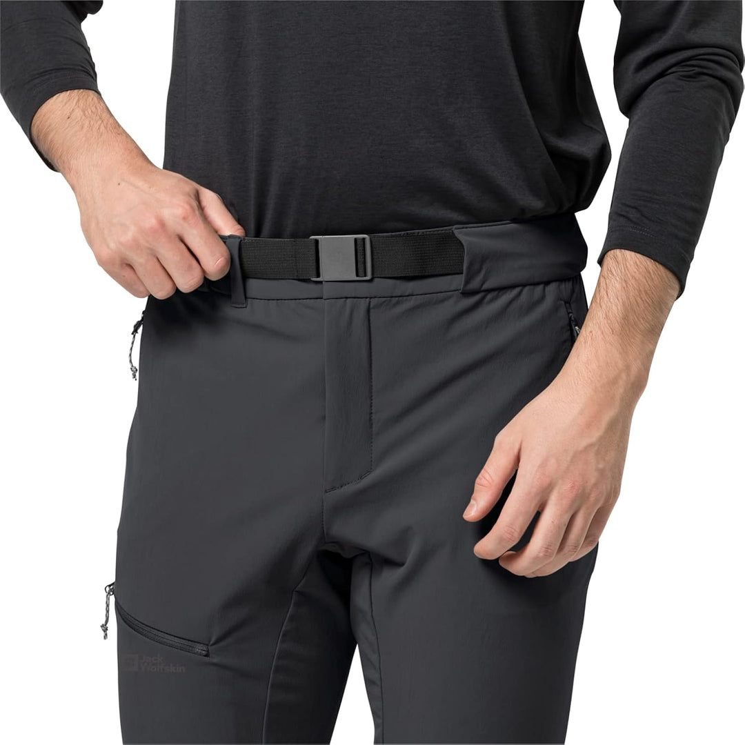 Jack Wolfskin Herren Holdsteig Pants M Wanderhose 48 Schwarz, 48 Schwarz