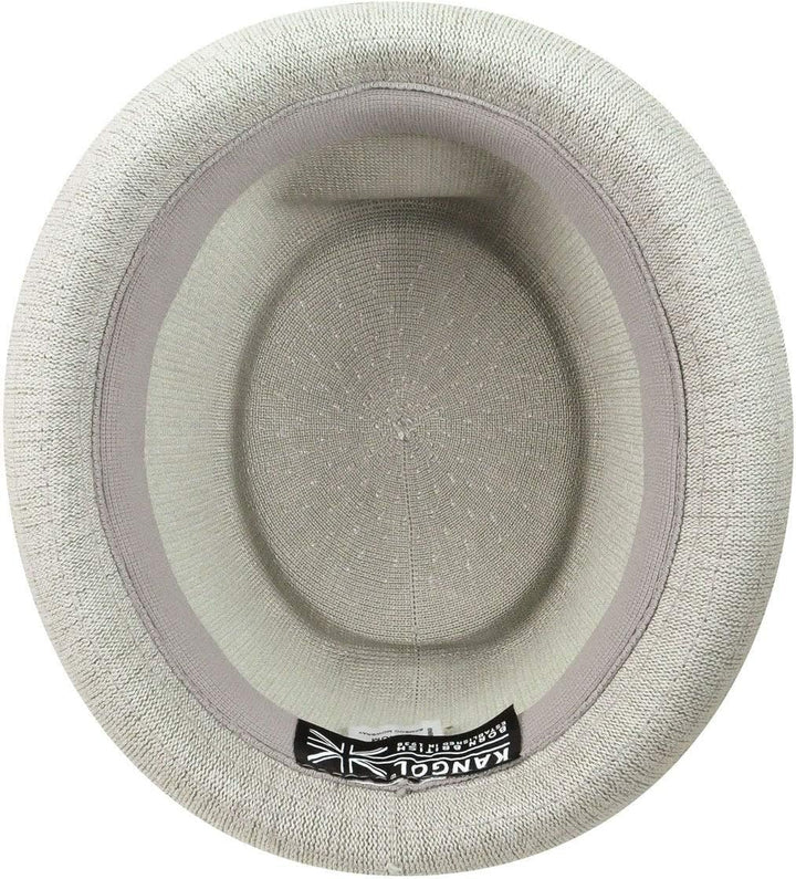 Kangol Mowbray Pork Pie Stoffhut Sommerhut Musikerhut Trendhut Bambushut S Grau, S Grau