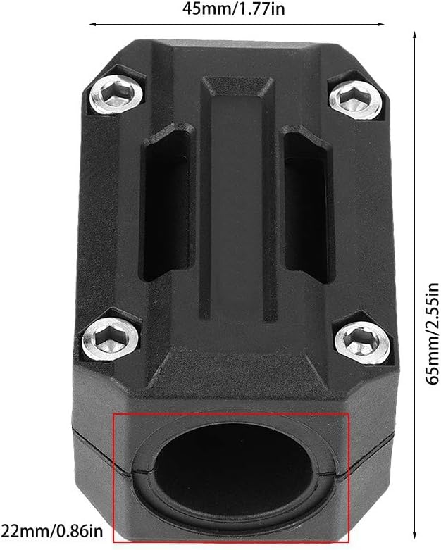 VOBOR Stossstangenblock, 3 Paar 22/25/28 Mm Universal Motorrad Motorschutz Stossstangenblock Sturzbü