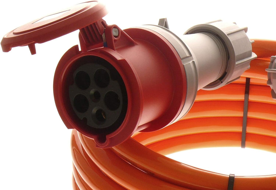 CEE Starkstromkabel Verlängerungskabel 63A 400V Pur Leitung H07BQ-F 5g10 5x10 mm² Aussenbereich IP44