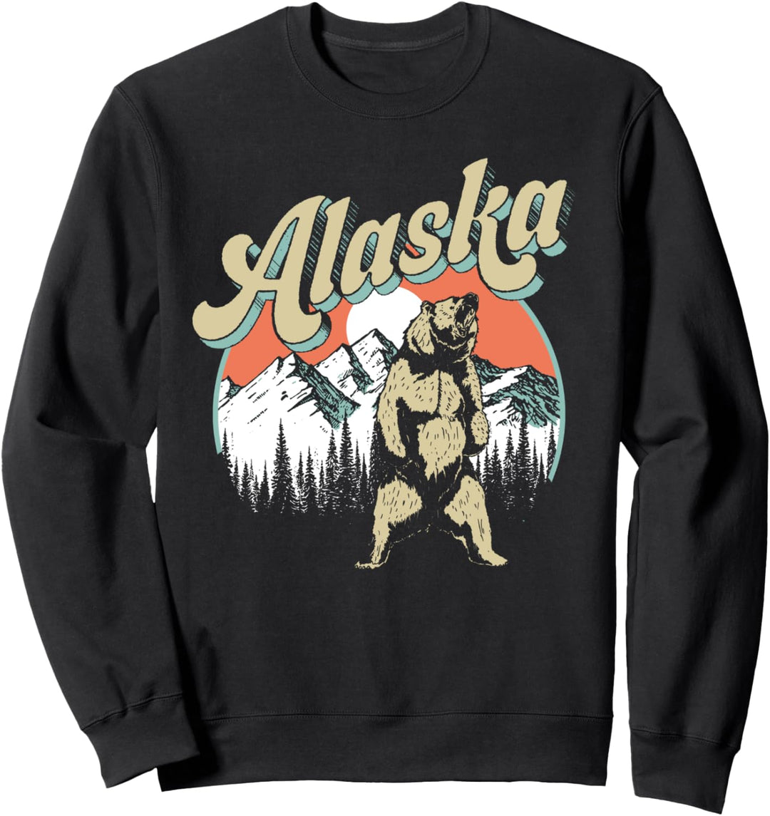 Alaska Vintage 80s Roaring Bear Mountains Sweatshirt