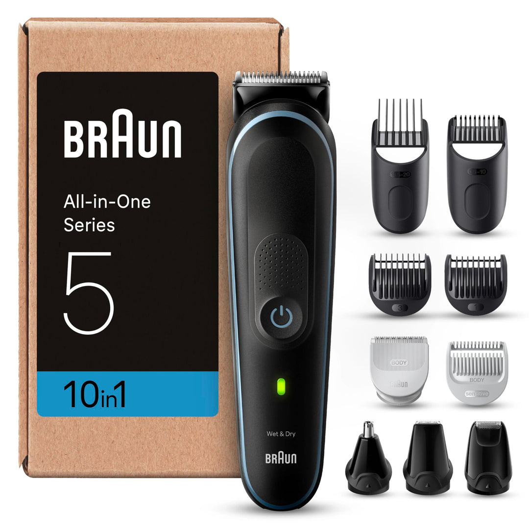 Braun Series 5 All-In-One Bartpflege Bodygroomer Set, 10-in-1 Barttrimmer / Bartschneider (versandfe