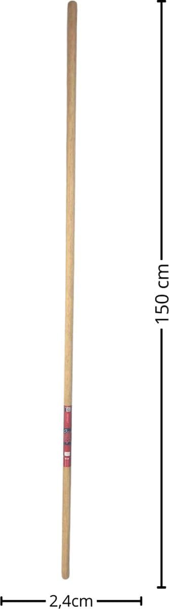 Synx Tools Besenstiel Tauari 150cm, Besenstiel, Holzgriff,Holzstiel,Stahl,stehlen, stiel