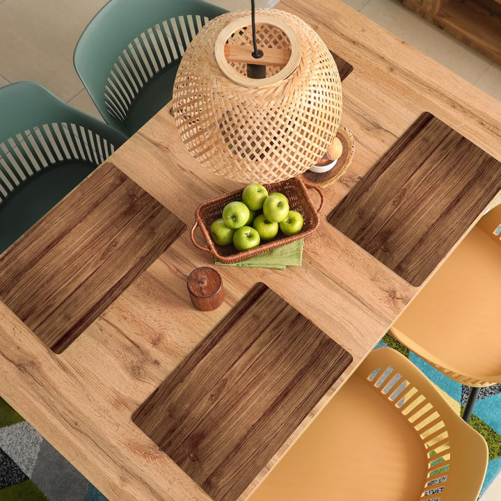 KitchenYeah© Platzsets Abwaschbar 6-Teilig 45x30 cm Tischsets Platzdeckchen Platzset Unterlage Tisch