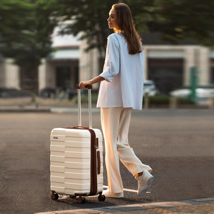Kofferset Hartschale (3 Jahre VIP-Service) Leicht 100% PC Ultra-Langlebige Erweiterbar Trolley Handg