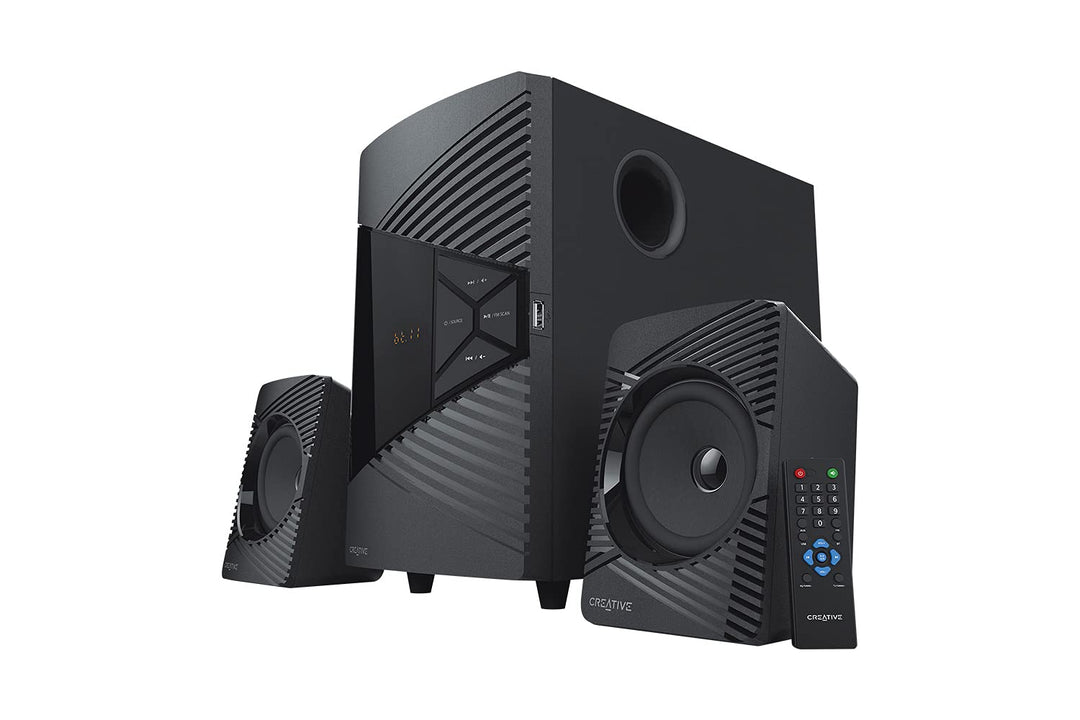 Creative SBS E2500 Leistungsfähiges 2.1-Bluetooth-Lautsprechersystem mit Subwoofer für Computer und