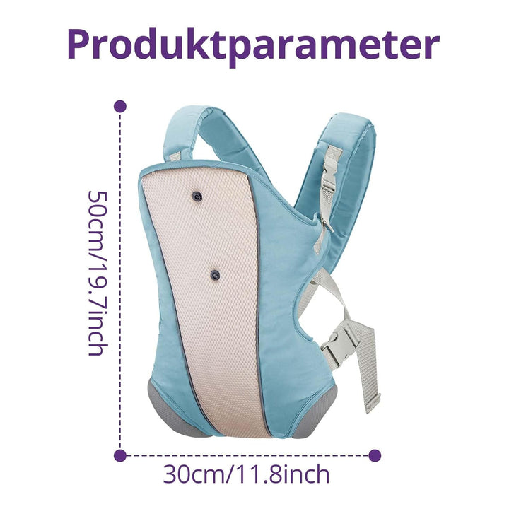 Ergonomische Babytrage mit verstellbarem Riemen, 4-in-1-Tragetasche für Neugeborene und Kleinkinder,