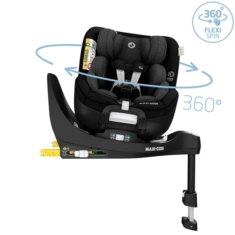 Maxi-Cosi Mica Pro Eco i-Size Autositz, ab 0 bis 4 Jahren, Authentic Black, Authentic Black