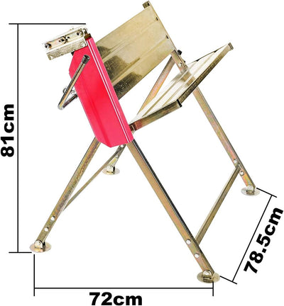 Ansobea Sägebock mit Kettensägenhalterung für Kettensägen, bis 150 kg belastbar, Kettensägebock 81x7