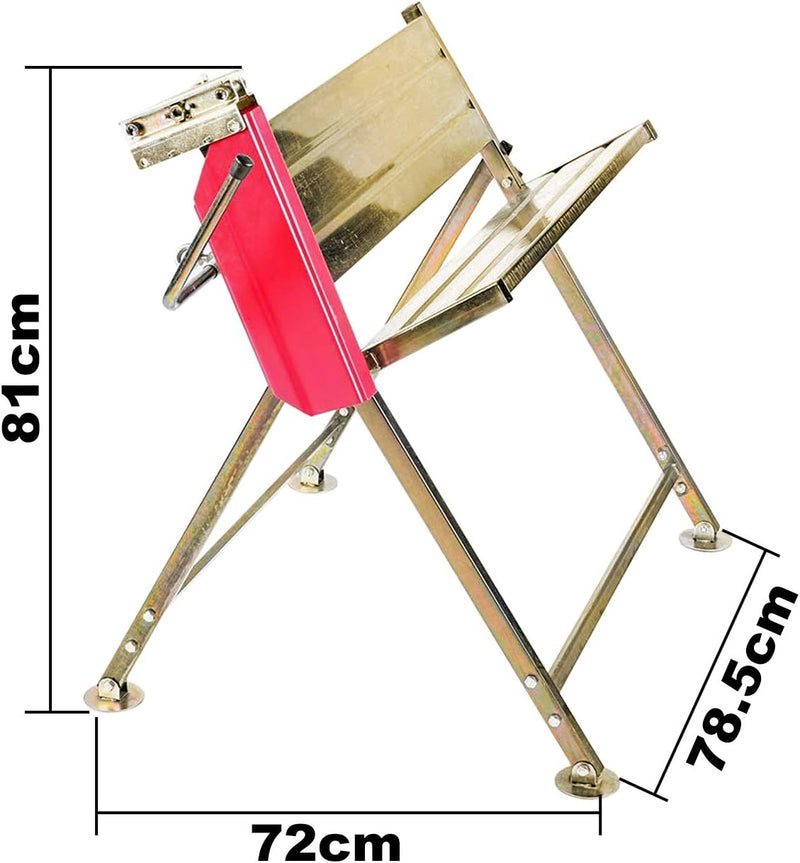 Ansobea Sägebock mit Kettensägenhalterung für Kettensägen, bis 150 kg belastbar, Kettensägebock 81x7