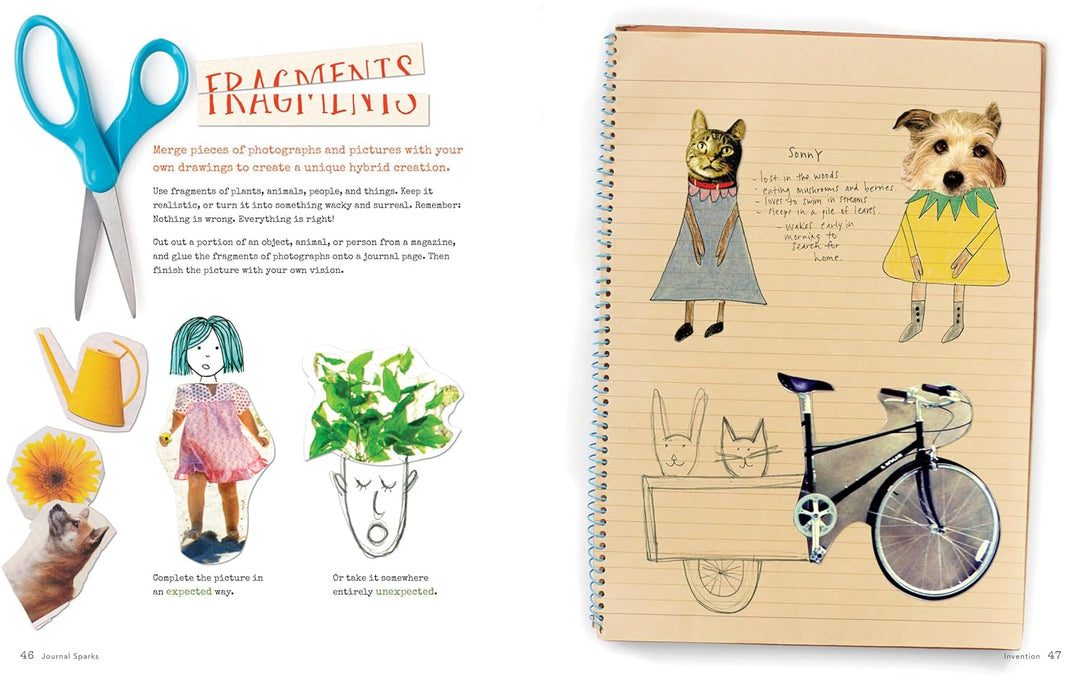 Journal Sparks: Fire Up Your Creativity with Spontaneous Art, Wild Writing, and Inventive Thinking,