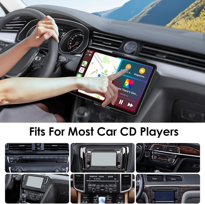 EEEKit Tablet Halterung Auto CD Schlitz, 360° Drehbarer Ständer für Tablets & Handy, KFZ Halter für