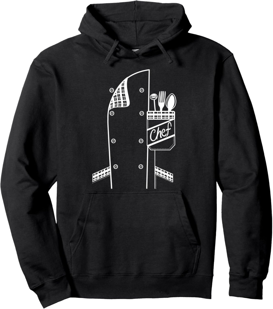 Chef Uniform Costume Funny Culinary Chef Gift Head Chef Pullover Hoodie