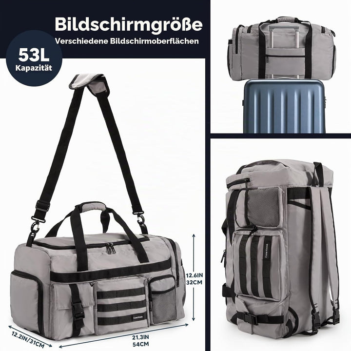 Sporttasche Reisetasche für Damen und Herren Trainingstasche Gym Bag mit Schuhfach und Nassfach Duff