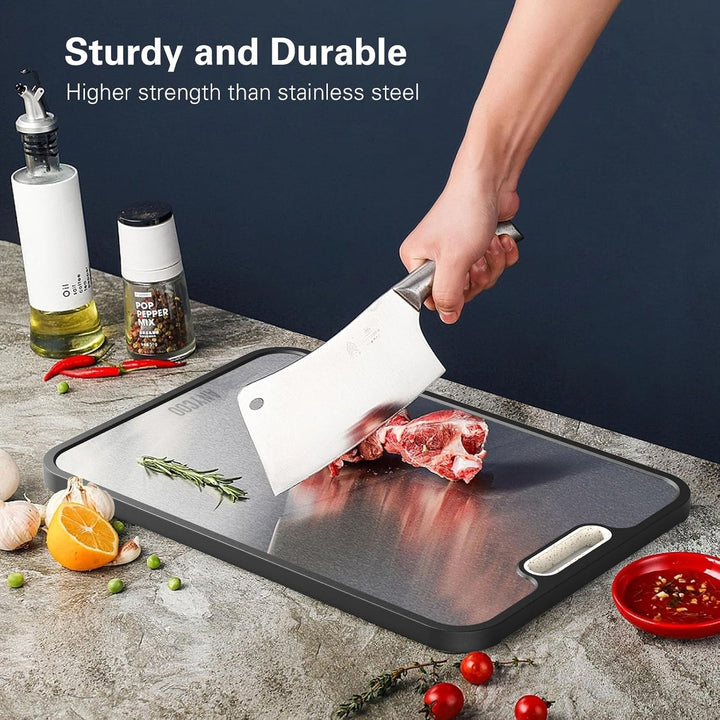 Titan Schneidebrett, reines Schneidebrett Titan, Titanium Cutting Board grosse Grösse, Schneidebrett