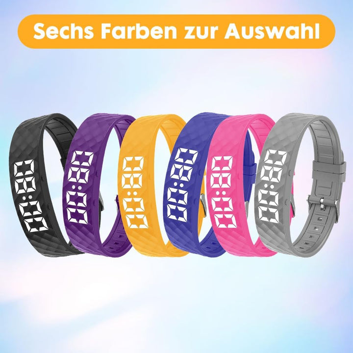 CEWROM Vibrationswecker Armband, Vibrationsalarm Erinnerung Uhr, Silent Vibrating Alarm Reminder Wat
