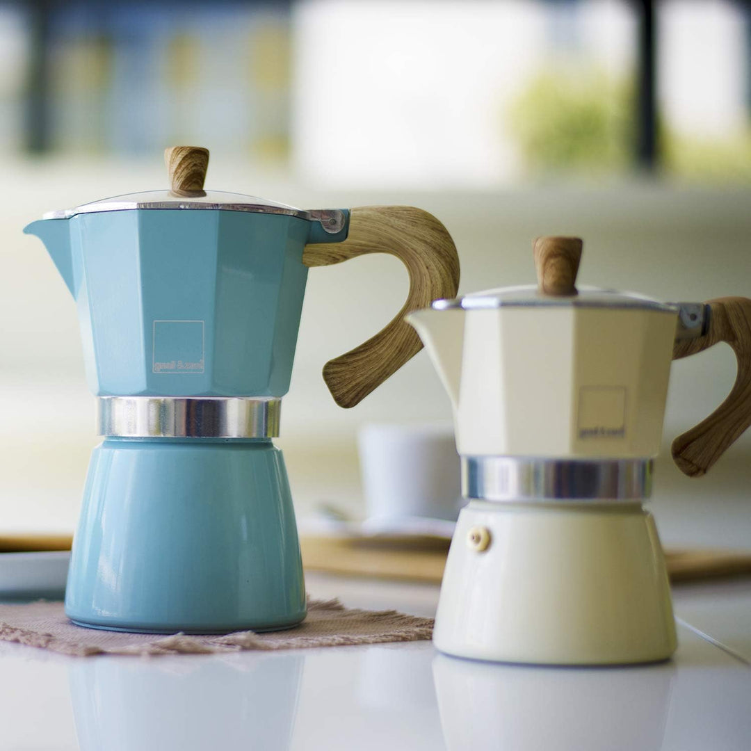 Gnali &amp; Zani VEZ009/IND Espressokocher, Aluminium, alu | Mokkakocher für 9 Tassen, Herdkocher, alle