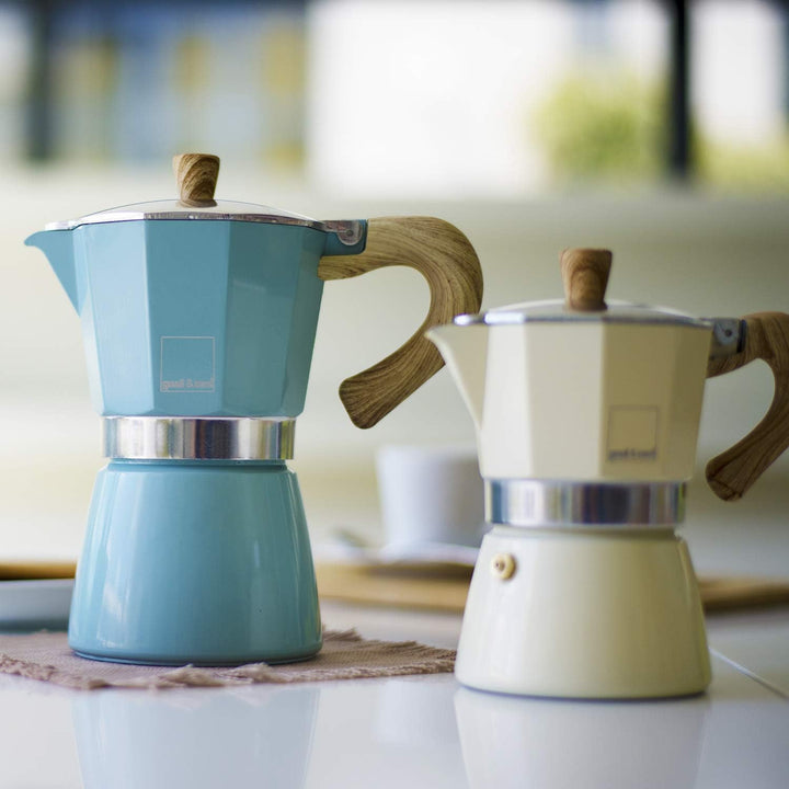 Gnali &amp; Zani VEZ009/IND Espressokocher, Aluminium, alu | Mokkakocher für 9 Tassen, Herdkocher, alle
